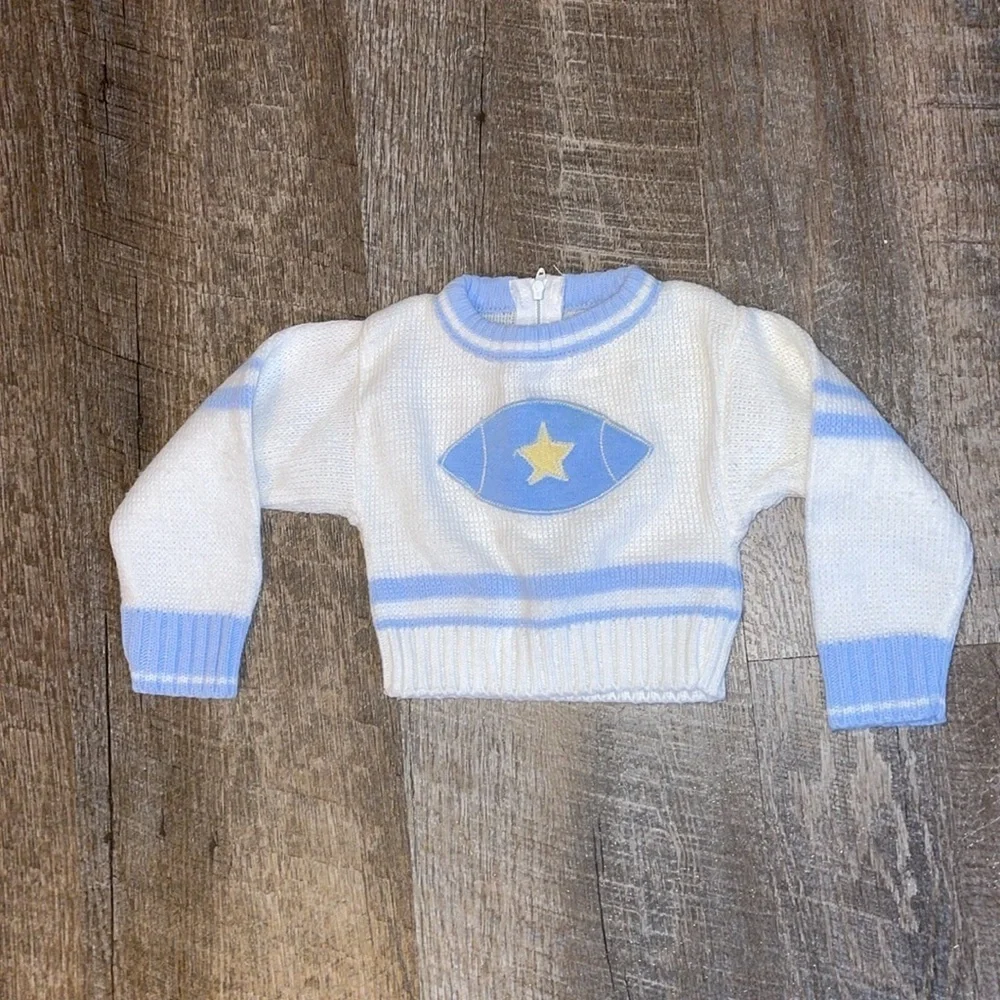 Carter’s Vintage Knit Varsity Stripe Football Sweater size 6/9 months